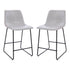 24 Inch Commercial Grade LeatherSoft Counter Height Barstools, Set of 2