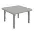 Soft Gray |#| Commercial Plastic Adjustable Height Classroom Activity Table-Soft Gray, 24" SQ
