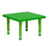 Green |#| 24" Square Green Plastic Height Adjustable Activity Table