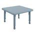 Dusty Blue |#| Commercial Plastic Adjustable Height Classroom Activity Table-Dusty Blue, 24" SQ