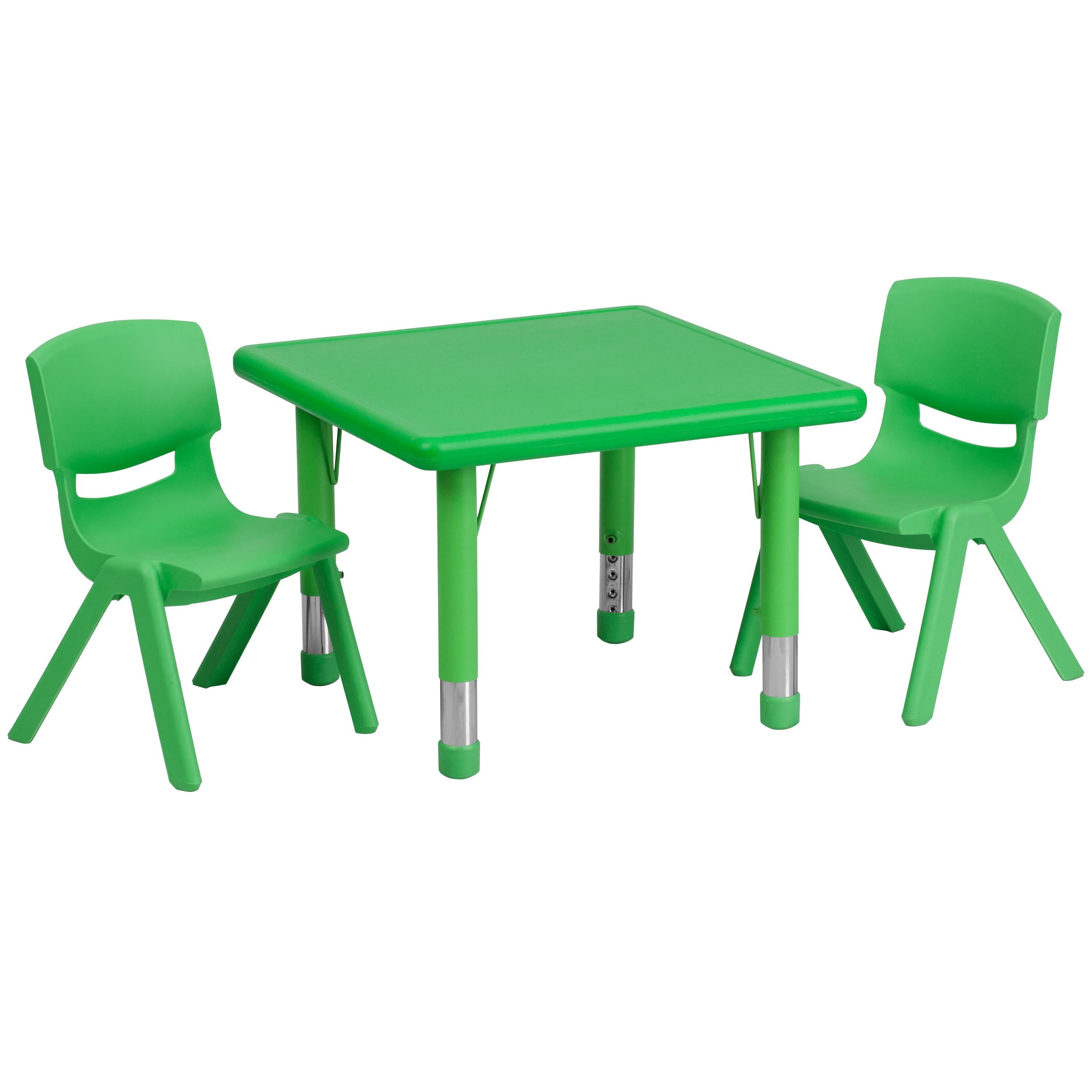 Flash furniture adjustable rectangular plastic deals activity table set with 6 chairs