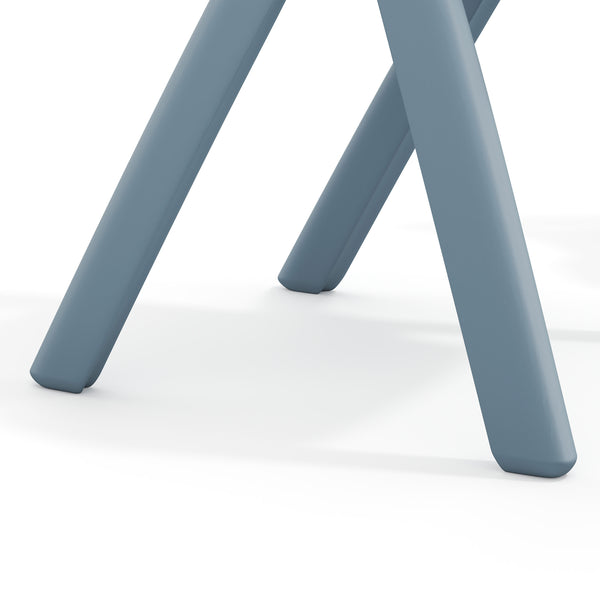 Dusty Blue |#| 5 PC Plastic Activity Table and 4 Chairs Set, 10.5" Seat Height-Dusty Blue