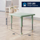 Sage |#| 5 PC Plastic Activity Table and 4 Chairs Set, 10.5" Seat Height-Sage