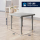 Soft Gray |#| 5 PC Plastic Activity Table and 4 Chairs Set, 10.5" Seat Height-Soft Gray