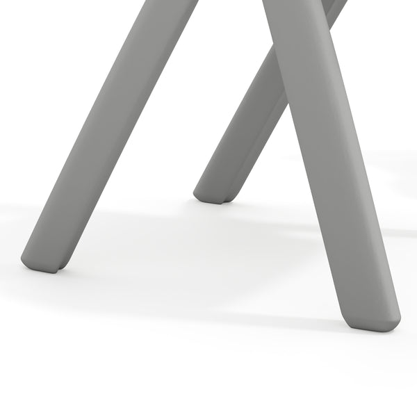Soft Gray |#| 5 PC Plastic Activity Table and 4 Chairs Set, 10.5" Seat Height-Soft Gray