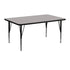 24''W x 48''L Rectangular HP Laminate Activity Table - Height Adjustable Short Legs