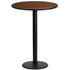 24'' Round Laminate Table Top with 18'' Round Bar Height Table Base