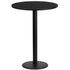 24'' Round Laminate Table Top with 18'' Round Bar Height Table Base