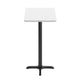 White |#| Commercial White Dining Table Top with Black Bar Height "X" Base, 24" x 30"
