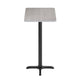 Gray |#| Commercial Gray Dining Table Top with Black Bar Height "X" Base, 24" x 30"