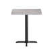 Gray |#| Commercial Gray Rectangular Dining Table Top with Black "X" Base, 24" x 30"