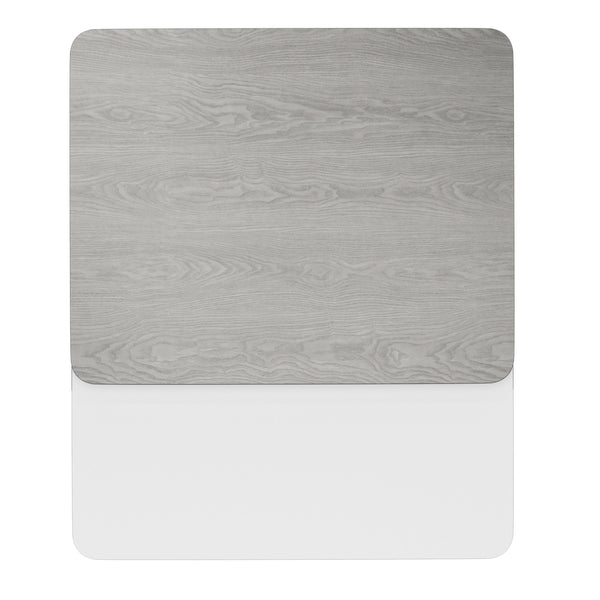 White/Gray |#| 24" x 30" Rectangular Table Top with White or Gray Reversible Laminate Top