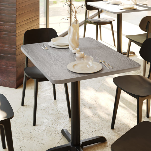 White/Gray |#| 24" x 30" Rectangular Table Top with White or Gray Reversible Laminate Top
