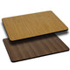 Natural/Walnut |#| 24inch x 42inch Rectangular Table Top with Natural or Walnut Reversible Laminate Top