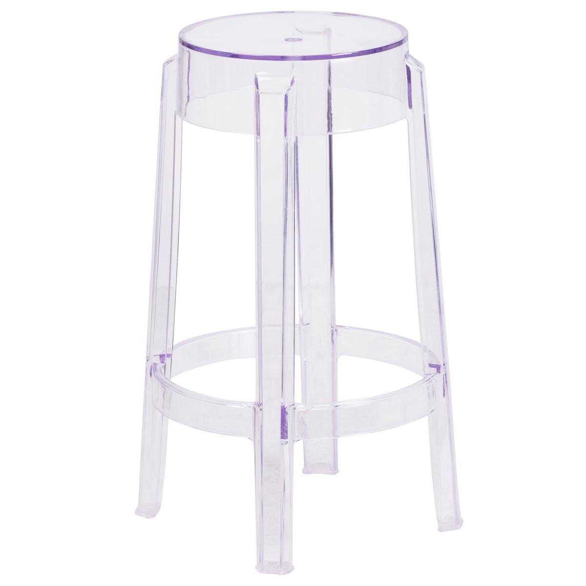 25.75inch High Transparent Counter Height Stool - Restaurant & Bar Furniture