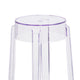 25.75inch High Transparent Counter Height Stool - Restaurant & Bar Furniture