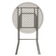2.63-Foot Round Granite White Plastic Bar Height Folding Event Table
