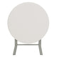 2.63-Foot Round White Plastic Folding Banquet and Event Table