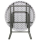 2.63-Foot Round Granite White Plastic Folding Table - Event Table