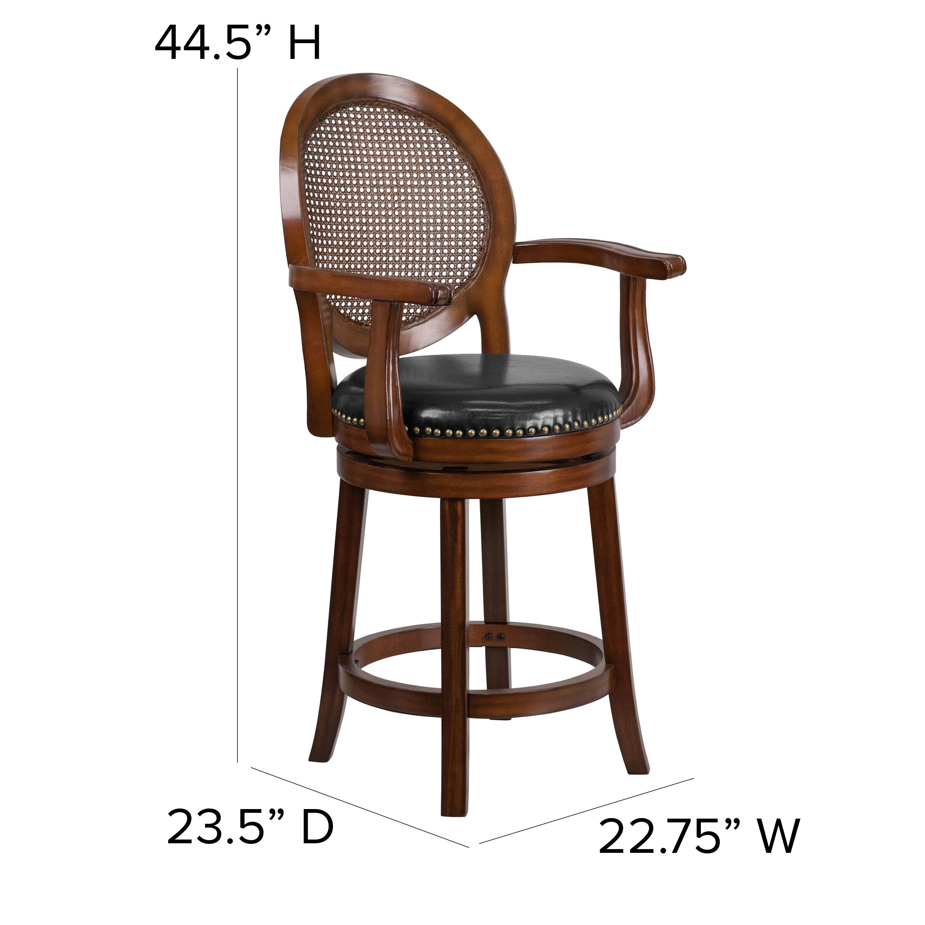 26 Wood Swivel Counterstool TA 550426 CTR BizChair