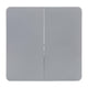 Gray |#| 2.83-Foot Square Bi-Fold Gray Plastic Folding Table with Carrying Handle