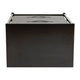 Gray Drawers/Black Frame |#| 2 Drawer Storage Stand with Black Wood Top & Dark Gray Fabric Pull Drawers