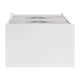 Gray Drawers/White Frame |#| 2 Drawer Storage Stand with White Wood Top & Light Gray Fabric Pull Drawers