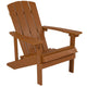Teak |#| Indoor/Outdoor Adirondack Style Side Table and 2 Chair Set in Teak