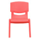 Red |#| 2 Pack Red Plastic Stackable School Chair with 10.5inchH Seat, Preschool Chair