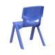 Blue |#| 2 Pack Blue Plastic Stackable School Chair with 10.5inchH Seat, Preschool Chair