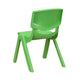 Green |#| 2 Pack Green Plastic Stackable School Chair with 10.5inchH Seat, Preschool Chair