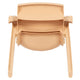 Natural |#| 2 Pack Natural Plastic Stackable School Chair with 10.5inchH Seat, Preschool Chair