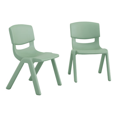 2 Pack Plastic Stackable School Chair with 10.5" Seat Height - Preschool Chair - View 1