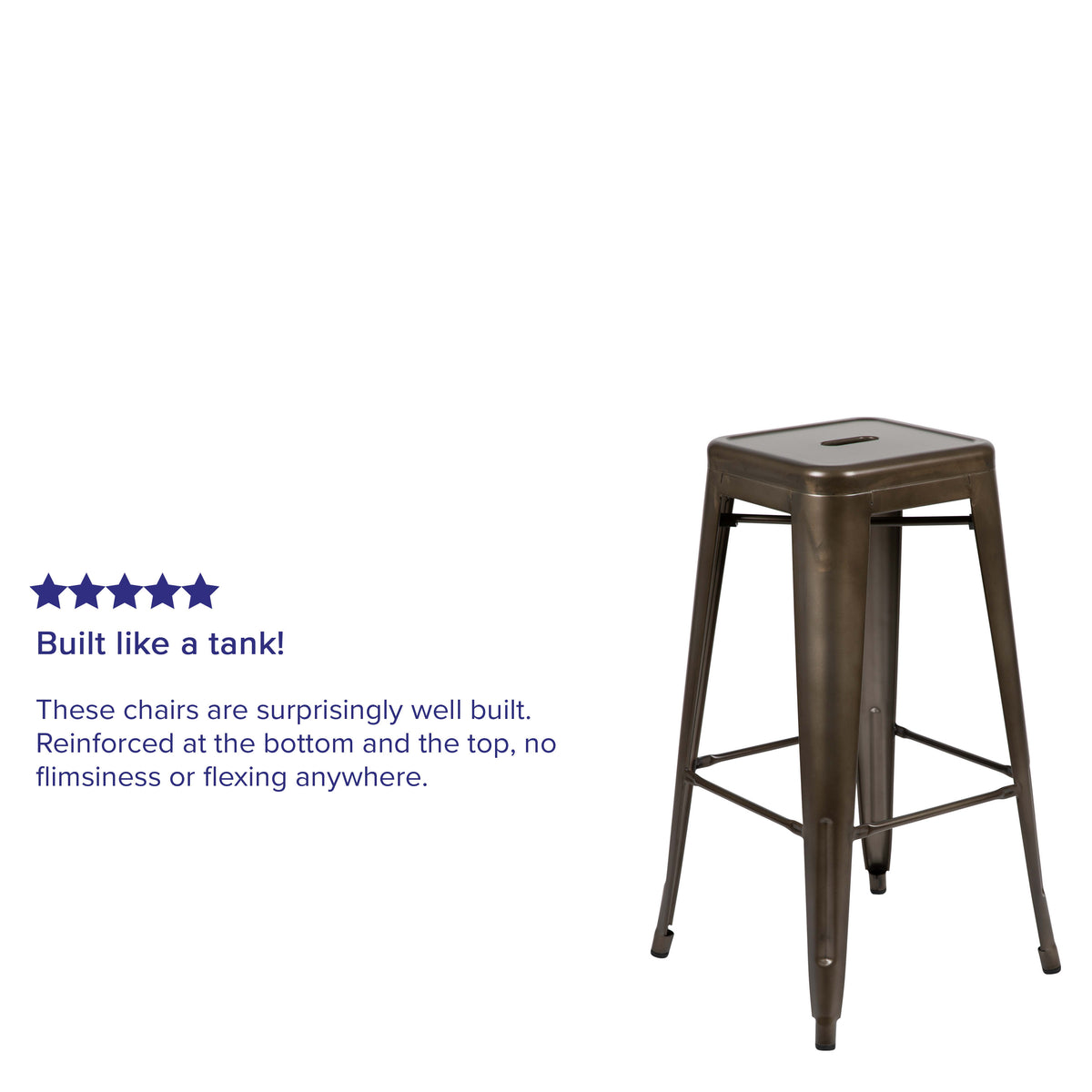 Gun Metal |#| 4 Pack 30inch High Metal Indoor Bar Stool - Stackable Stool, Gun Metal Gray