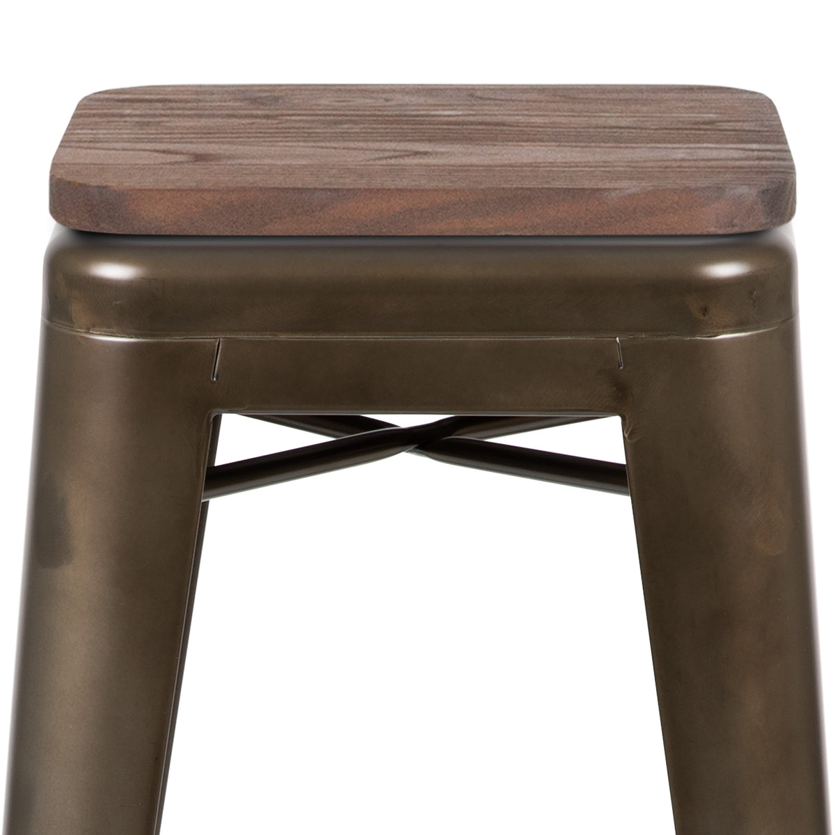 Gun Metal |#| 4 Pack 30inch High Metal Indoor Bar Stool - Stackable Stool, Gun Metal Gray
