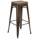 Gun Metal |#| 4 Pack 30inch High Metal Indoor Bar Stool - Stackable Stool, Gun Metal Gray