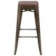 Gun Metal |#| 4 Pack 30inch High Metal Indoor Bar Stool - Stackable Stool, Gun Metal Gray
