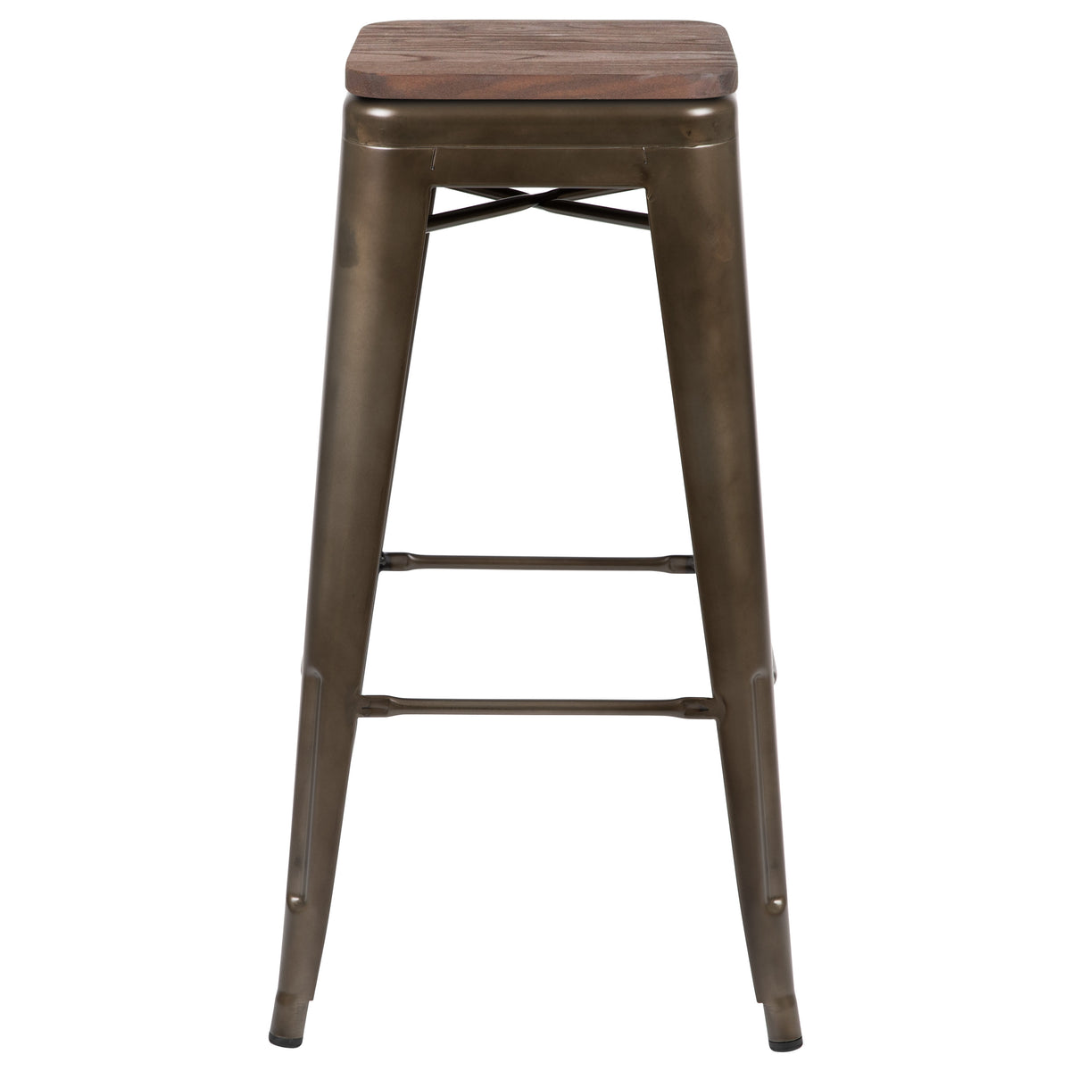 Gun Metal |#| 4 Pack 30inch High Metal Indoor Bar Stool - Stackable Stool, Gun Metal Gray
