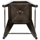Gun Metal |#| 4 Pack 30inch High Metal Indoor Bar Stool - Stackable Stool, Gun Metal Gray