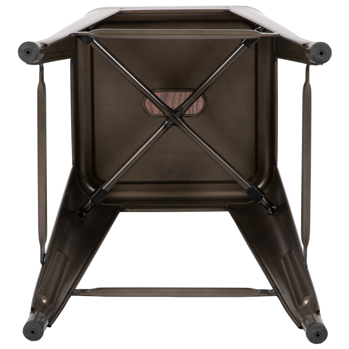 Gun Metal |#| 4 Pack 30inch High Metal Indoor Bar Stool - Stackable Stool, Gun Metal Gray