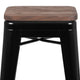 Black |#| 4 Pack 30inch High Metal Indoor Bar Stool - Stackable Stool, Black