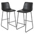 30 Inch Commercial Grade LeatherSoft Bar Height Barstools, Set of 2
