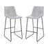 30 Inch Commercial Grade LeatherSoft Bar Height Barstools, Set of 2