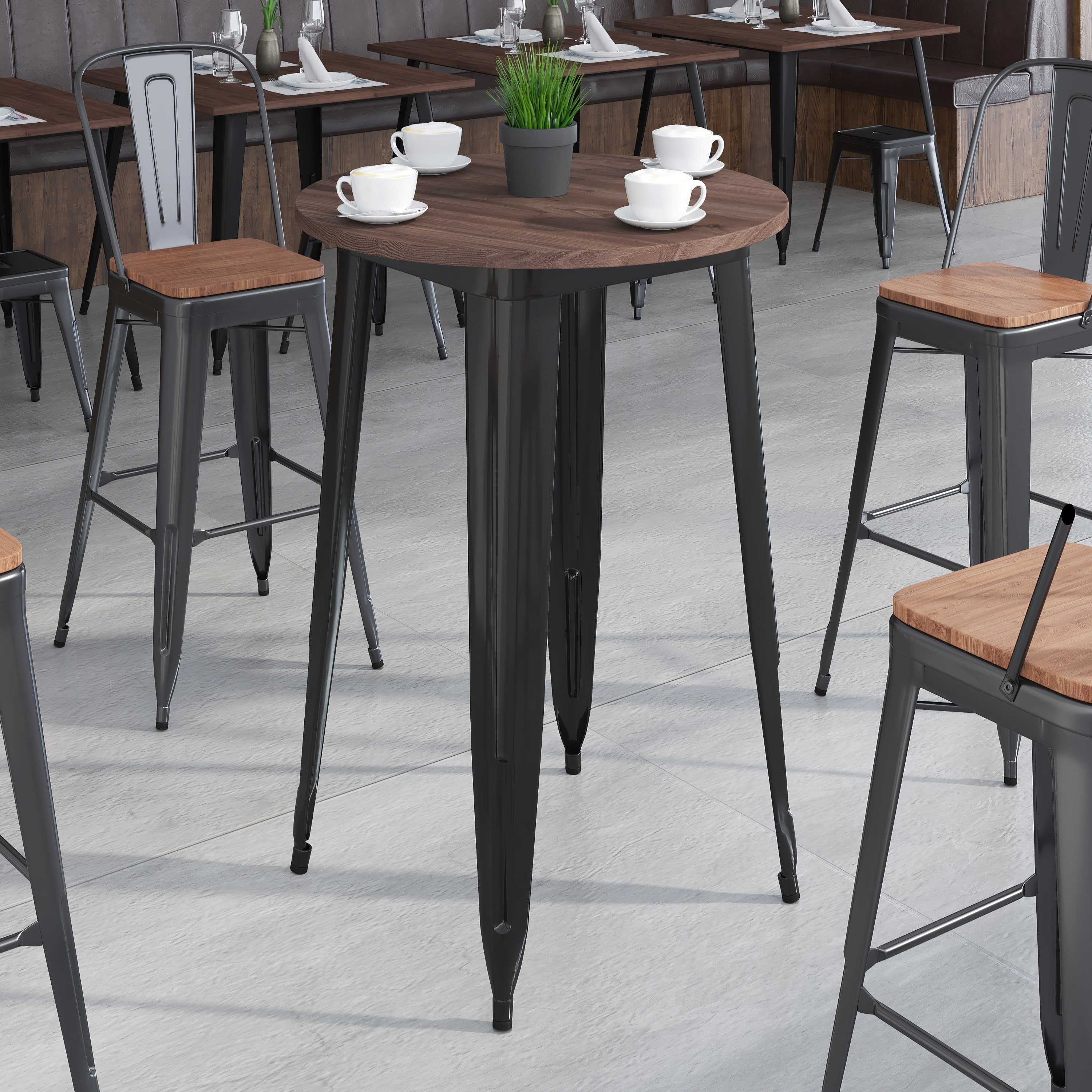 Indoor pub shop table