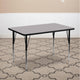 Gray |#| 30inchW x 48inchL Rectangular Grey Thermal Laminate Adjustable Activity Table