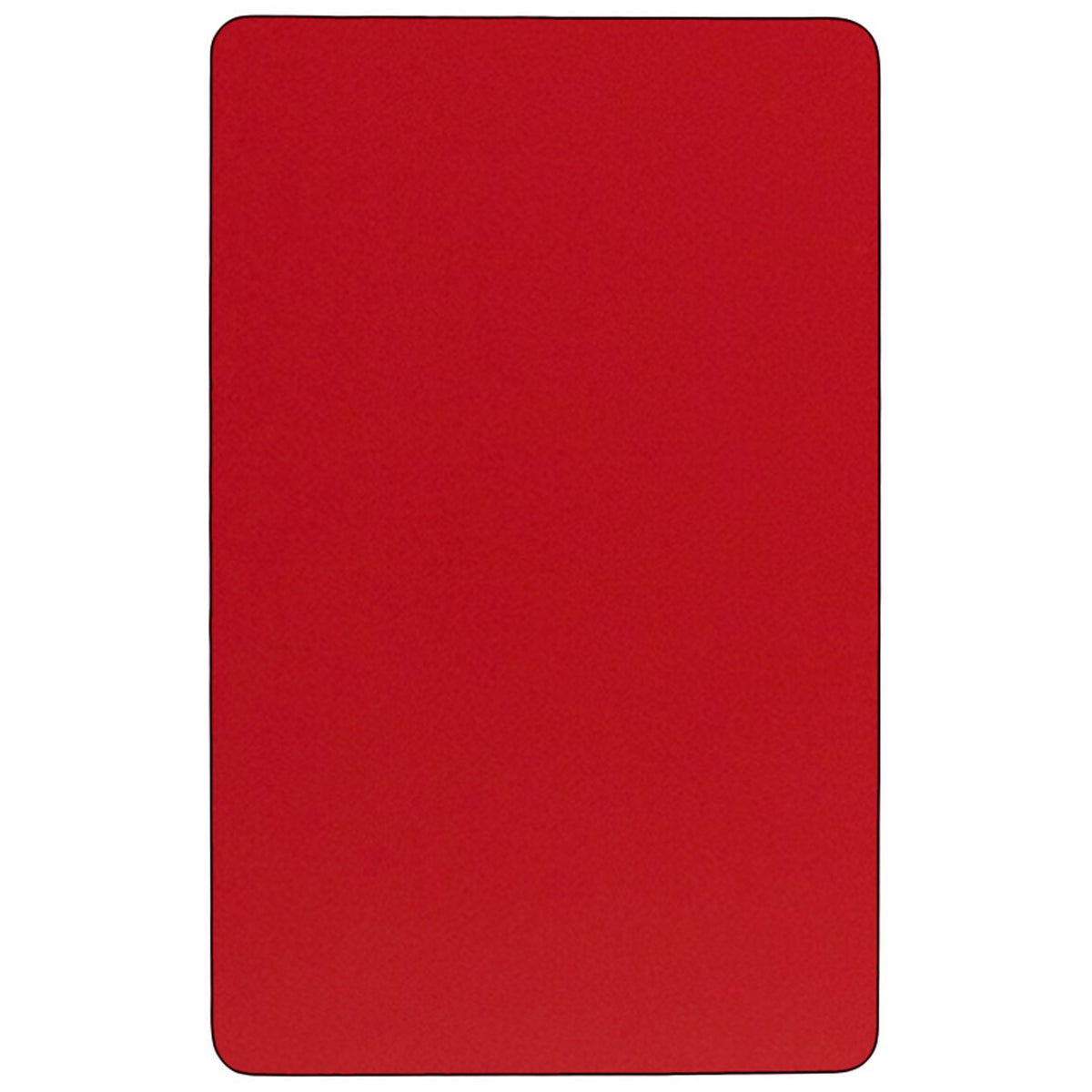 Red |#| 30inchW x 60inchL Rectangular Red HP Laminate Activity Table - Height Adjustable Legs