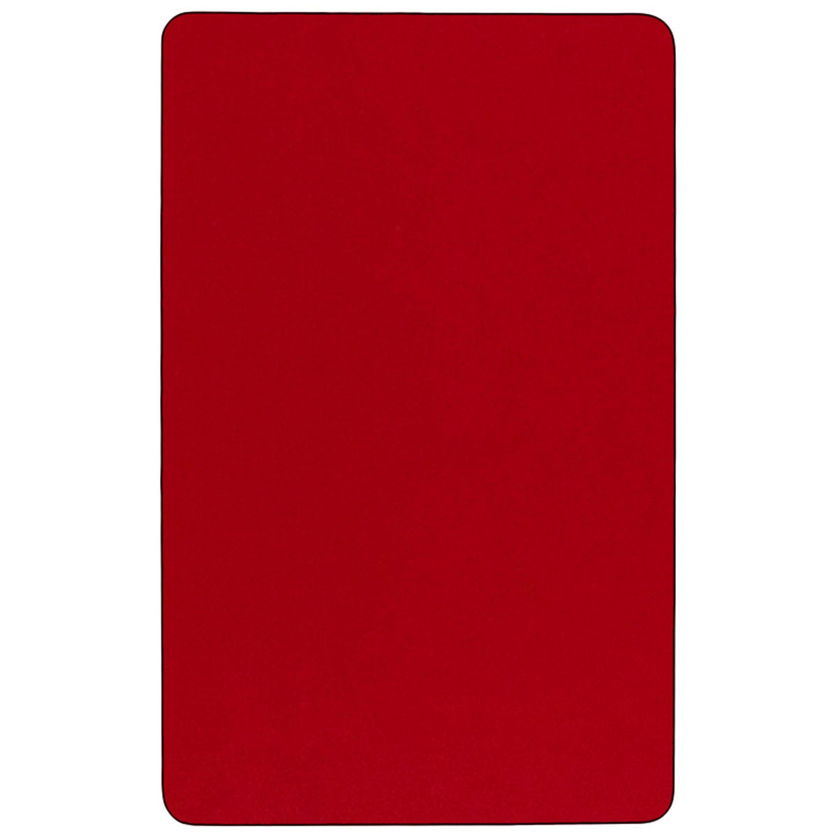 Red |#| 30inchW x 72inchL Rectangular Red Thermal Laminate Adjustable Activity Table