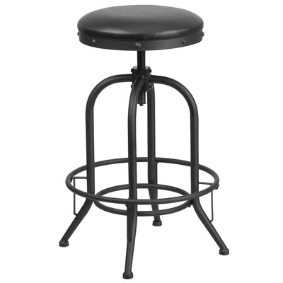 30'' Barstool with Swivel Lift LeatherSoft Seat
