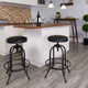 30inch Barstool with Swivel Lift Black LeatherSoft Seat - Kitchen Furniture