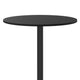 Black |#| 30inch Round Black Laminate Table Top with 22inch x 22inch Bar Height Table Base